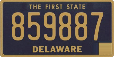 DE license plate 859887