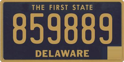 DE license plate 859889