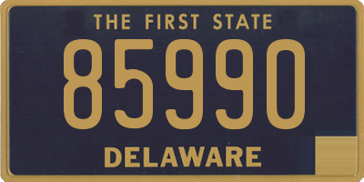 DE license plate 85990