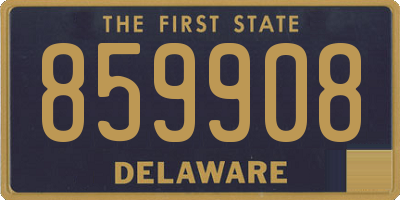 DE license plate 859908