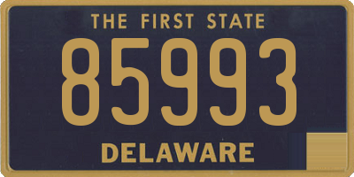 DE license plate 85993