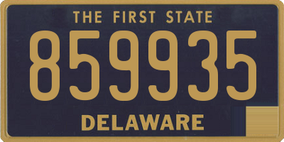 DE license plate 859935