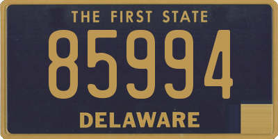 DE license plate 85994