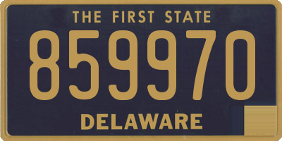 DE license plate 859970