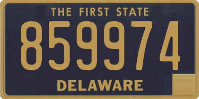 DE license plate 859974