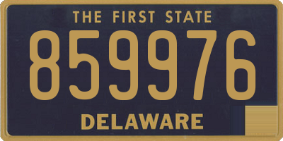 DE license plate 859976