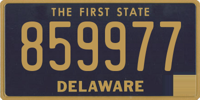 DE license plate 859977