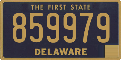 DE license plate 859979
