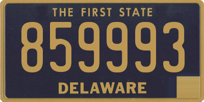 DE license plate 859993