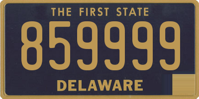 DE license plate 859999