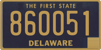 DE license plate 860051