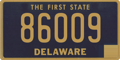 DE license plate 86009
