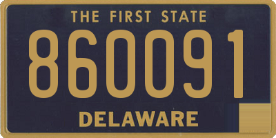 DE license plate 860091