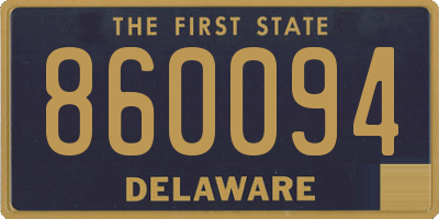 DE license plate 860094