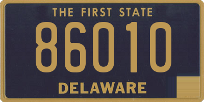 DE license plate 86010