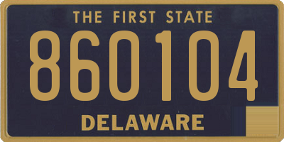 DE license plate 860104