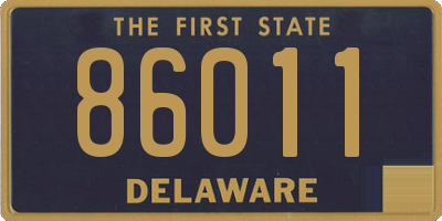 DE license plate 86011