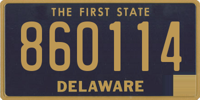 DE license plate 860114