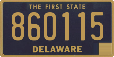 DE license plate 860115