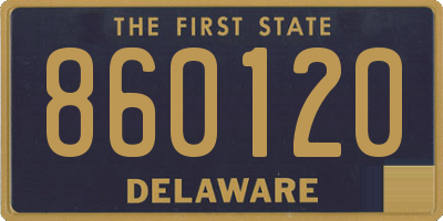 DE license plate 860120