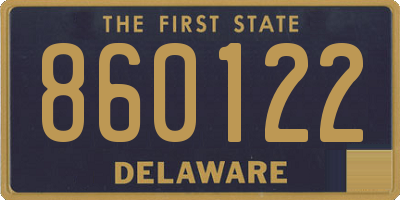 DE license plate 860122
