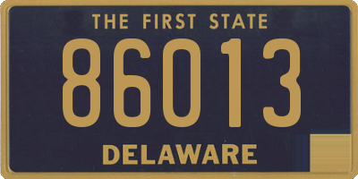 DE license plate 86013