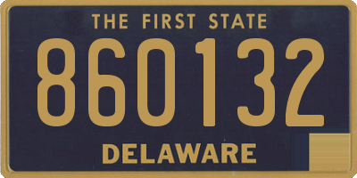 DE license plate 860132