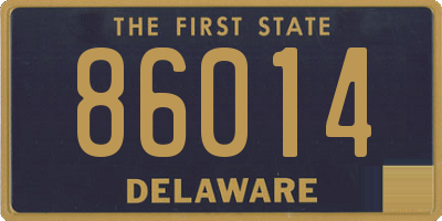 DE license plate 86014