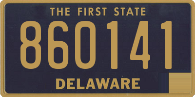 DE license plate 860141