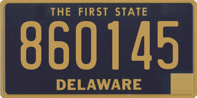 DE license plate 860145