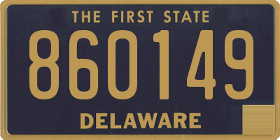 DE license plate 860149
