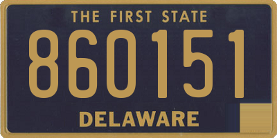 DE license plate 860151