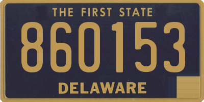 DE license plate 860153