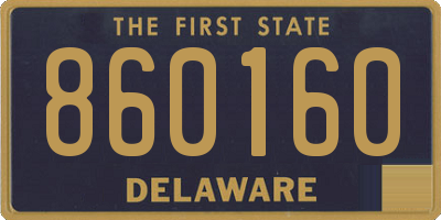 DE license plate 860160