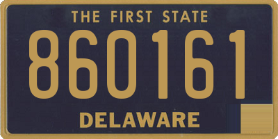 DE license plate 860161