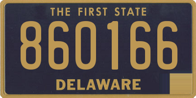 DE license plate 860166