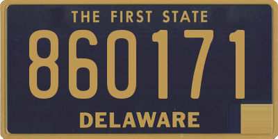 DE license plate 860171