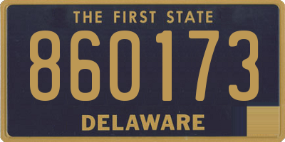 DE license plate 860173