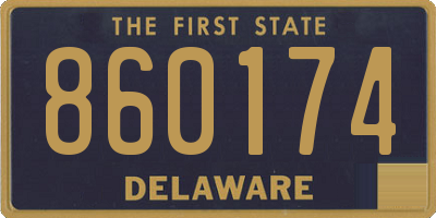 DE license plate 860174