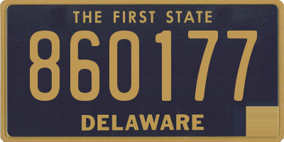 DE license plate 860177