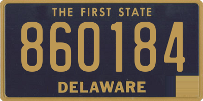 DE license plate 860184