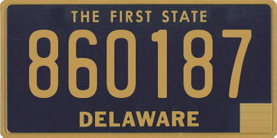 DE license plate 860187