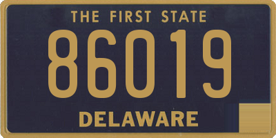 DE license plate 86019