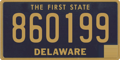 DE license plate 860199