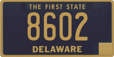 DE license plate 8602
