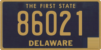DE license plate 86021