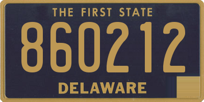 DE license plate 860212