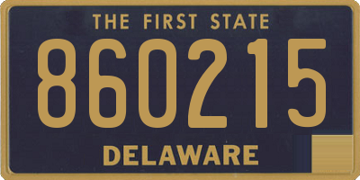 DE license plate 860215