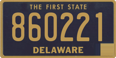 DE license plate 860221