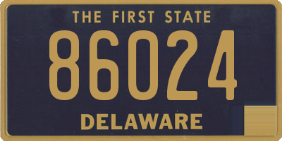 DE license plate 86024